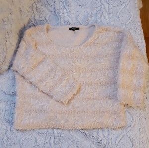 FOREVER 21 waist length cream sweater